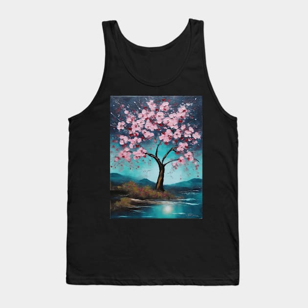 beautiful cherry tree Tank Top by mouhamed22